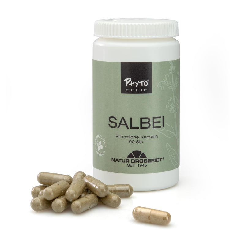 [Australia] - Nature drugstore - Sage capsules 90 pieces - Sage for menopause - Natural sage leaf powder - Relieve the symptoms of menopause - Can be opened for tea or fruit juices 
