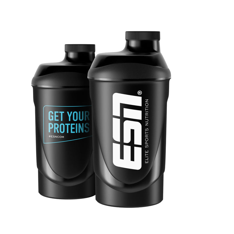 [Australia] - ESN Shaker, Get Your Proteins, blue 600 ml, leak-proof, with measuring scale for easy dosing, free from BPA & DEHP, tested quality 