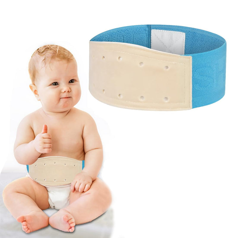 [Australia] - KSJEHW Umbilical Hernia Belt Baby Belly Band Infant Belly Bandage for Hernia Support Truss Children Navel Belly Button Band Newborn Baby Supplies Adjustable Wrap(Blue) Blue 