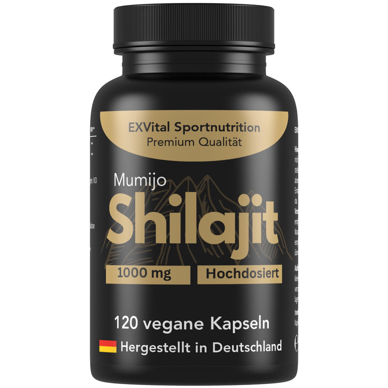 [Australia] - Mumijo Shilajit capsules, high dose 1000mg per daily dose, the original from the Himalayas, 120 capsules, vegan & laboratory tested 