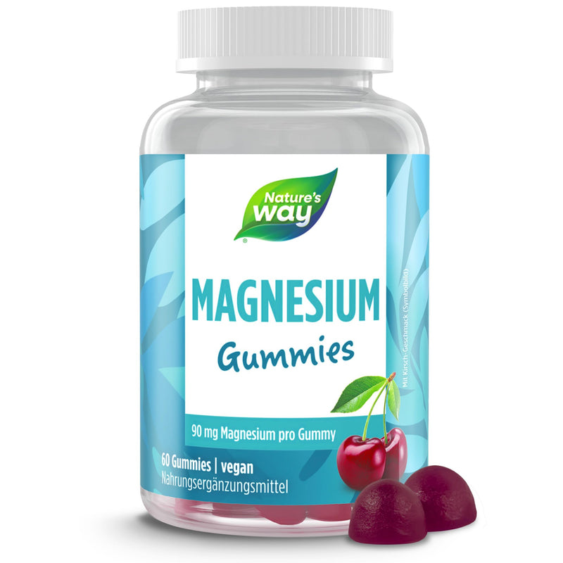 [Australia] - Magnesium Gummies high dosage - 90mg magnesium for children & adults made from magnesium citrate for muscles and nerves - laboratory tested vegan alternative to capsules & tablets - 60 pieces high dosage 