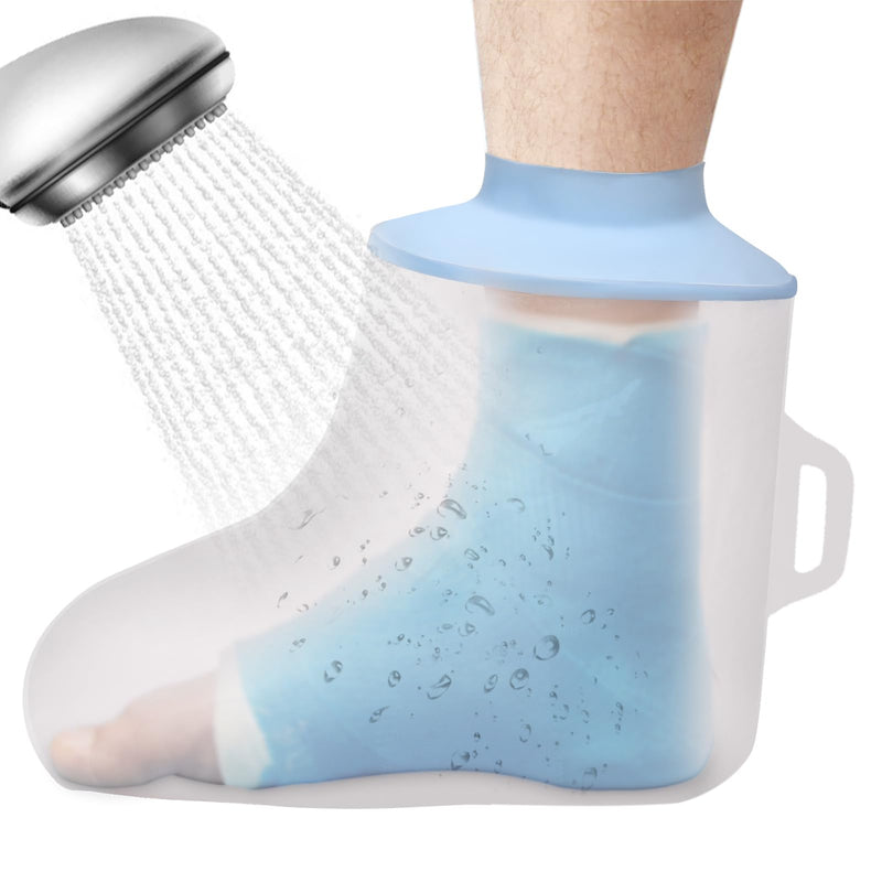 [Australia] - Fasola shower protection foot, waterproof plaster protection foot for shower, reusable foot cover when showering, wound care accessories adult foot 