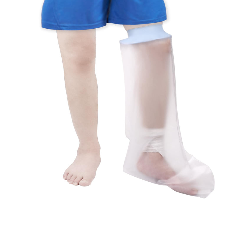 [Australia] - Fasola shower protection leg children, waterproof leg protector for plaster casts and bandages to keep dry, L children's leg - 72cm 