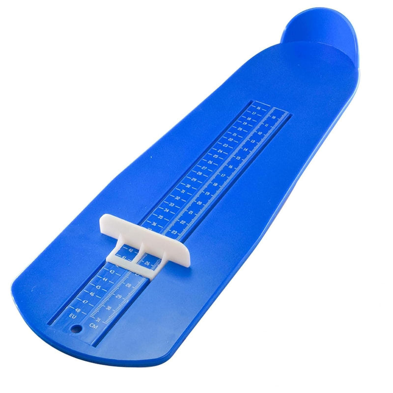 [Australia] - Foot measuring device, shoe size EU sizes 15-48, foot measuring device, shoe sizer for children, children's adult shoe measuring device, shoe size chart, for women and men children's feet (blue) 