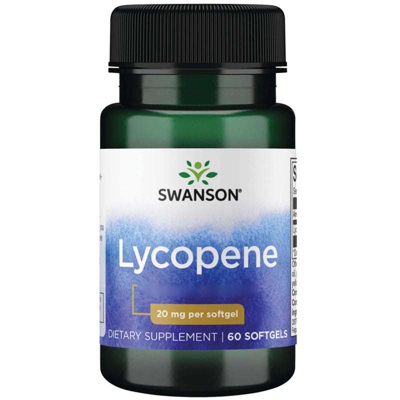 [Australia] - Swanson, Lycopene, 20mg, 60 soft capsules, high dosage, laboratory tested, gluten free, non-GMO 