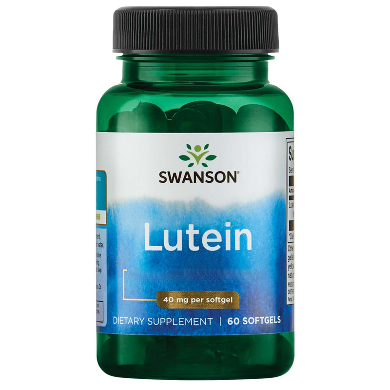 [Australia] - Swanson, Lutein, 40mg, from marigold extract, 60 soft capsules, high dosage, laboratory tested, gluten free, without genetic engineering 