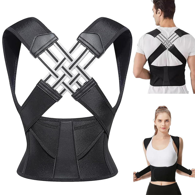 [Australia] - Posture Corrector, Posture Trainer for Women Men, Chest Corrector, Adjustable Back Posture Belt for Spine and Shoulder, Provides Neck and Shoulder Pain Relief (XL-2XL) XL-2XL 