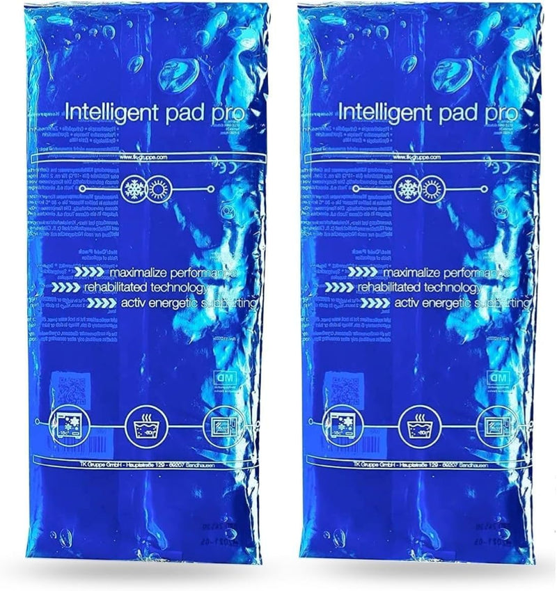 [Australia] - 2 pieces - XXL cooling pads 29x12 cm - MADE IN GERMANY - Ice packs gel blue, large - heat pads & cooling packs - cooling pads - for wisdom teeth, pain & fever - children & adults 2x XXL 