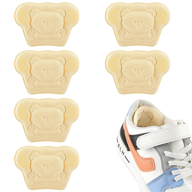 [Australia] - Heel pads shoes for children, 6 pieces cute heel holder children's heel pads for shoes that are too big, shoe reducer for girls and boys 
