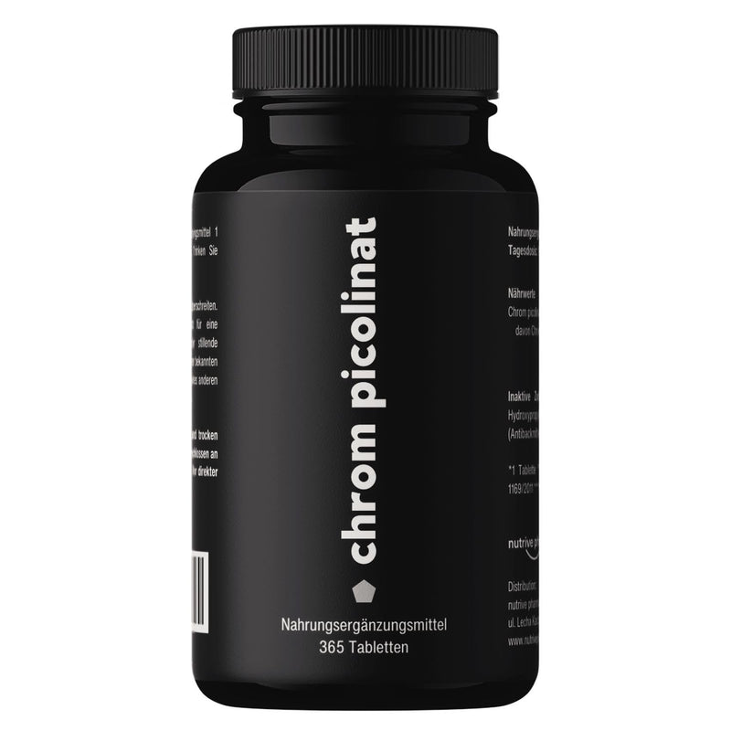 [Australia] - Chromium from Chromium Picolinate - high-dose 200 mcg chromium per tablet - optimal health additive to support metabolism - 365 easy-to-swallow tablets 365 pieces (pack of 1) 