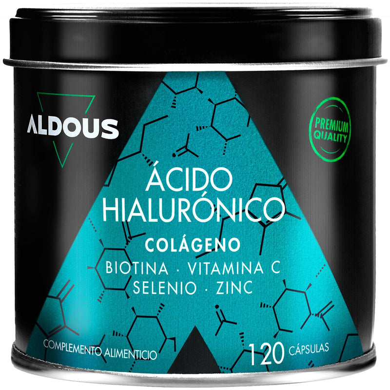 [Australia] - Hyaluronic acid collagen complex - with biotin, selenium, zinc, vitamin C - 120 capsules XL - high-dose hyaluronic capsules - vitamins for hair, skin and nails - 1000 mg collagen for joints, muscles 