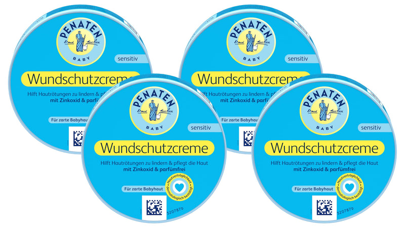 [Australia] - PENATEN wound protection cream, soothing baby wound protection cream with zinc oxide for protection in the diaper area (1 x 200ml) (pack of 4) 200 ml (pack of 4) 