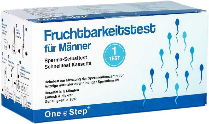 [Australia] - One+Step sperm test 1 piece - fertility test for men who want to have children - sperm test sperm test rapid test for fertility - measures the concentration of sperm 