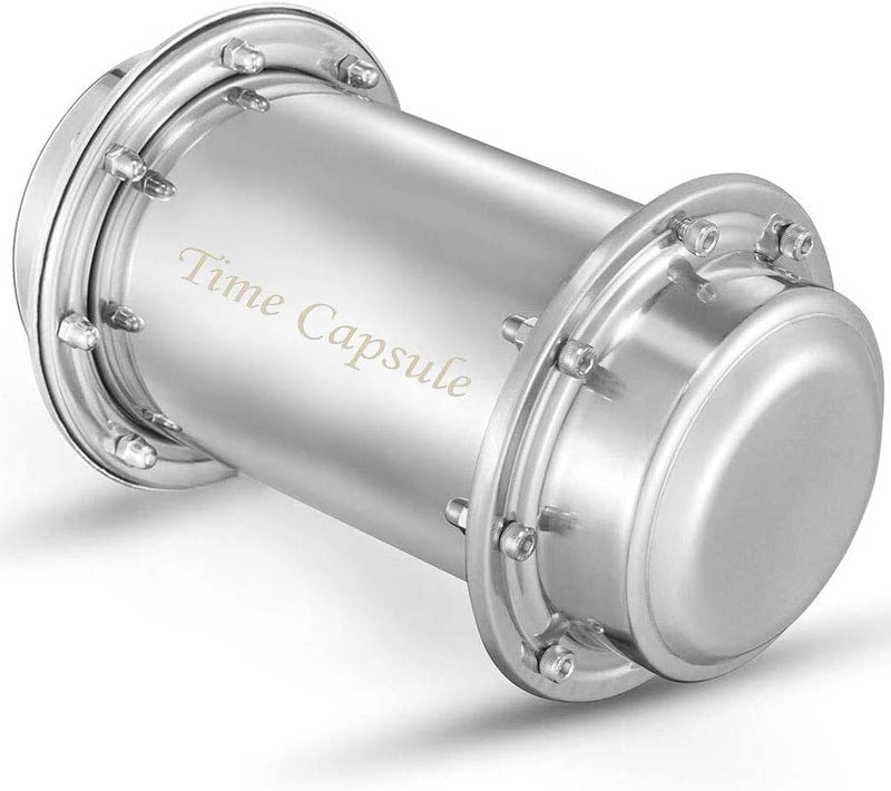[Australia] - pobowlgarls Waterproof Stainless Steel Container with Time Capsules (7.3 Inch) 7.3IN 