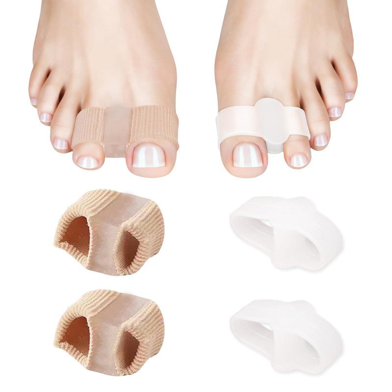 [Australia] - Mezrkuwr 2 Pack Bunion Separator Gel Bunion Corrector Soft Big Toe Spacers Toe Corrector Hammer Toe Straightener for Feet Women Men 
