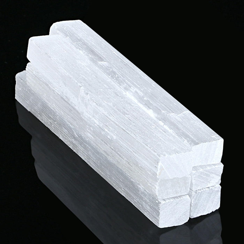 [Australia] - AWARDSEN 6 PCS 4" Selenite Stone in Bulk, Large Selenite Crystals, Gemstones, Healing Stones for Witchcraft Ceremony, Reiki and Chakra Balancing 