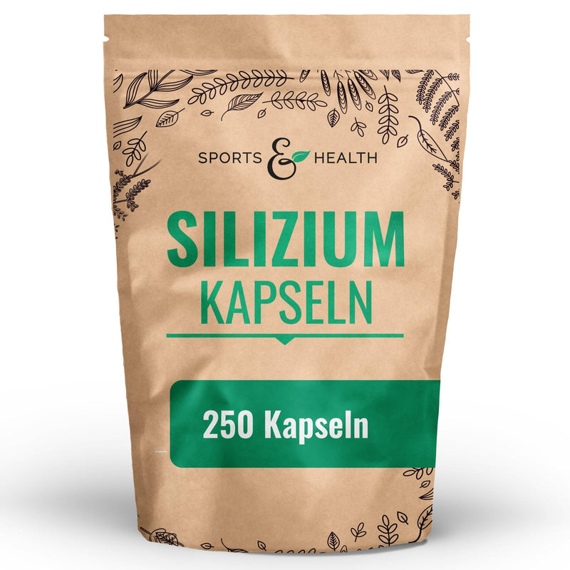 [Australia] - Silicon high-dose capsules - 250 silicon capsules - silicon from high-quality bamboo shoot extract - silica high-dose - 500mg per daily dosage 