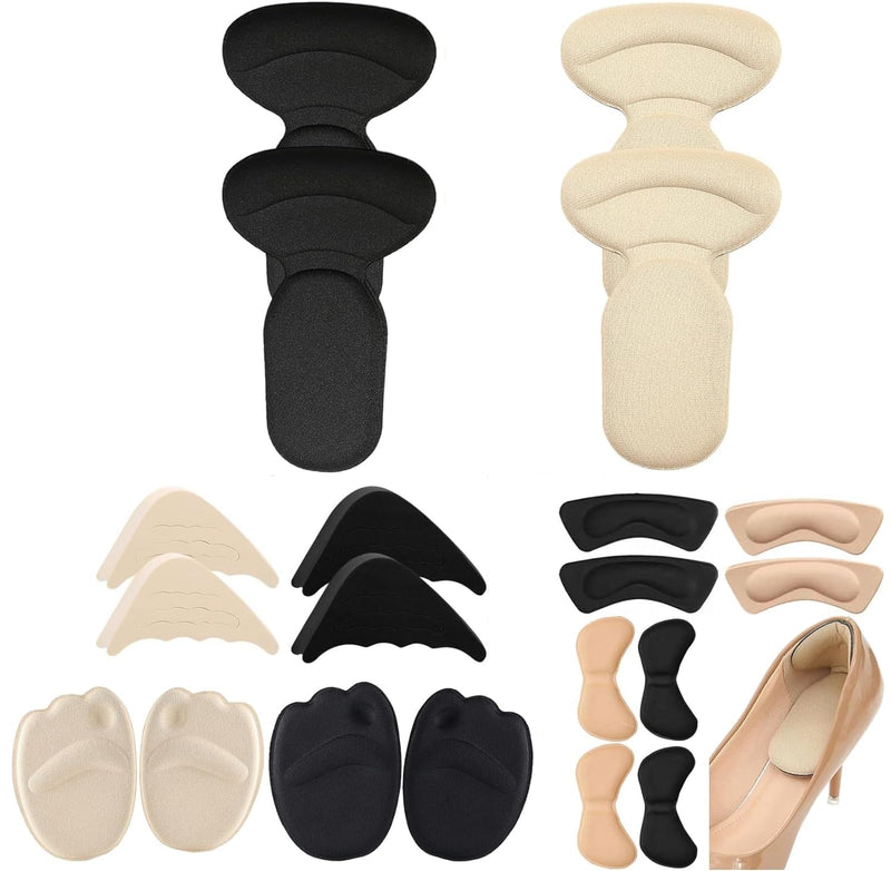 [Australia] - SHSHbuy 8 pairs of high heel cushion pads, shoe filler, shoe pads, foot pads, prevents slipping in shoes that are too large, insoles forefoot, ball pads 