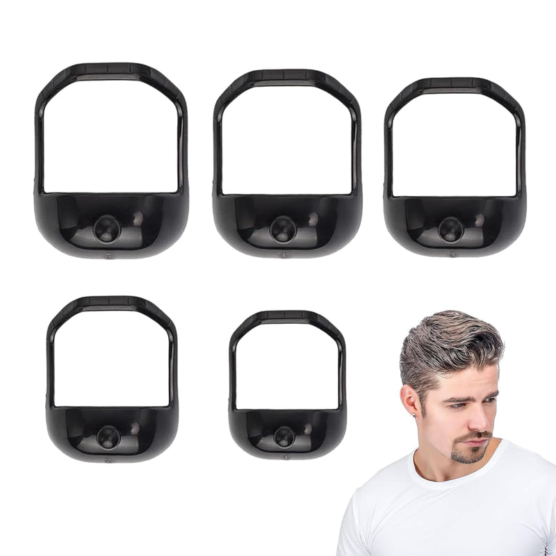 [Australia] - Beard Shaper Stencil Beard Shaping, Pack of 5 Tool Beard Styling Stencil, Beard Stencil Beard Shapes, Beard Shaping and Styling Tool, for Beard Comb Styling Tool Beard Care, Black Black 