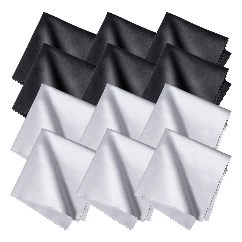 [Australia] - 12 glasses cleaning cloths in optician quality - 20 x 20cm - microfiber - extra soft and absorbent 
