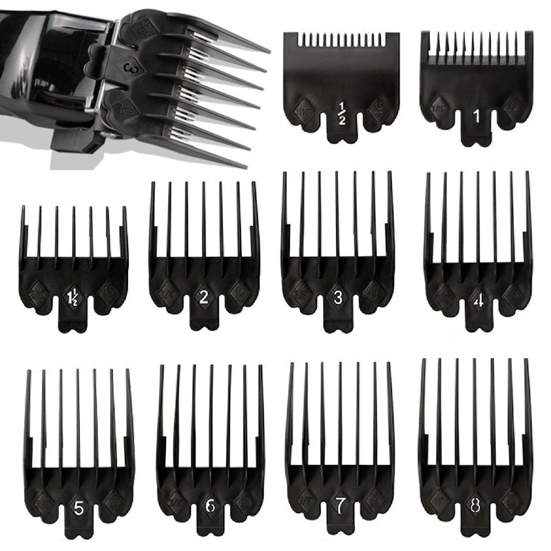 [Australia] - Hair trimmer attachment set, limit comb replacement for hair trimmer, hair clipper attachments, 10 pieces choice attachments hair clipper guide limit comb slide-on combs for clippers 