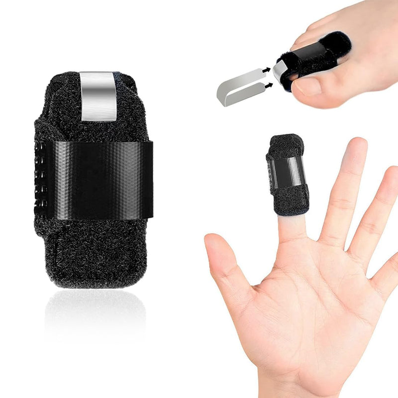 [Australia] - LYQNIHOB Toe splint for the treatment of hammer toes, claw and broken toes, supports toe straightening and fixation, suitable for different toes, colour: black, 1 piece. 