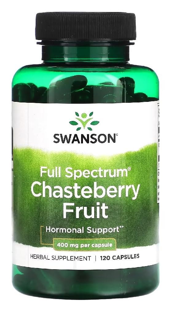 [Australia] - Swanson - Chasteberry Fruit 400 mg | Supports hormonal balance and well-being in women - 120 capsules 