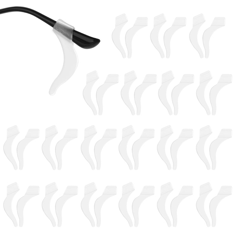 [Australia] - Glasses Ear Hooks Anti-Slip Silicone Glasses Ear Hooks Gjixni 10 Pairs of Glasses Holder Soft Hook Holder Non-Slip Holder Glasses Hanger Comfort Covers Hanger Tips for Sunglasses (Transparent) 