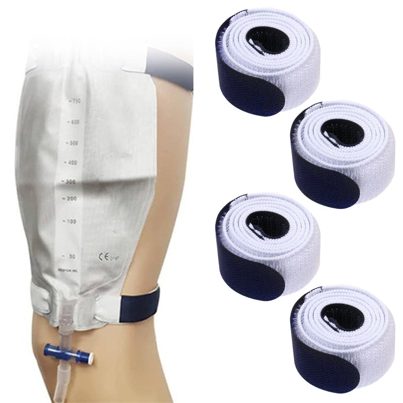 [Australia] - Belt for urine bag catheter leg bag straps catheter holder stabilization device holder belt for catheter urine bag tube 4 pieces 