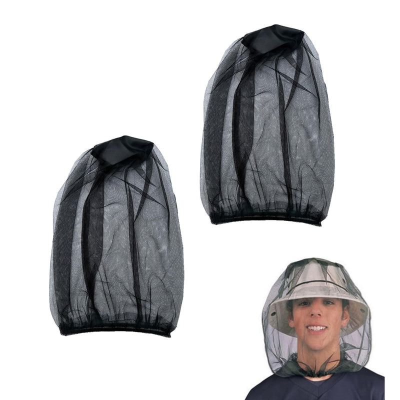 [Australia] - Pack of 2 mosquito net head, hat with mosquito net, head net face mesh, mosquito head mosquito net head, head protection face mosquito protection, mosquito nets protection net for outdoor/climbing hiking for insect protection 