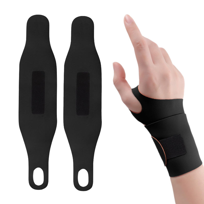 [Australia] - Biluer wrist bandages, 2 pieces wrist support bandage, wrist hand bandage, wrist bandages, gym, suitable for sports and fitness, housework (black). 