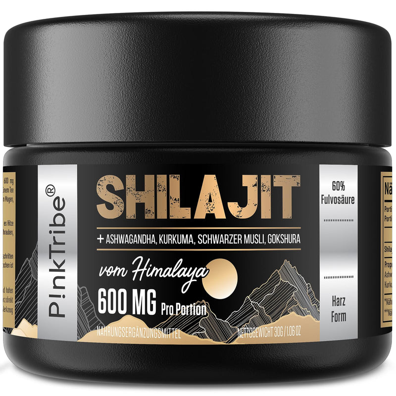 [Australia] - Shilajit Himalaya Shilajit resin Gold Standard - 600 mg Himalayan mixture with Ayurvedic herbal extracts, high content of fulvic acid (pack of 1) 