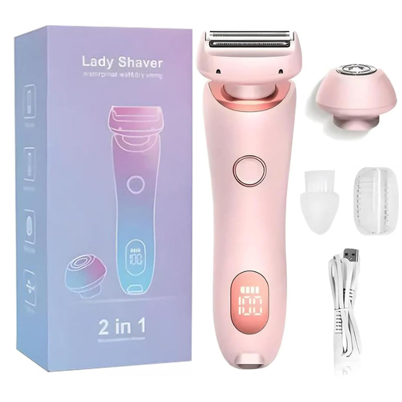 [Australia] - SkinGlow Pro - Nano razor, SkinShine Pro - razor, Beautibloom Razor, Glide Pro Premium razor, intimate razor for women, electric bikini trimmer razor with LED display for women (pink) pink 