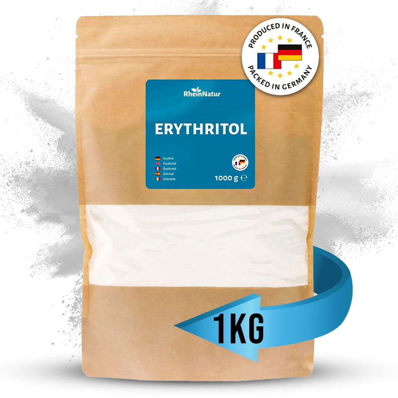 [Australia] - RheinNatur Erythritol 1 kg - sugar substitute without calories with 70% of the sweetening power of sugar - vegan, gluten-free and suitable for diabetics - 1000 g bag 1 kg (pack of 1) 