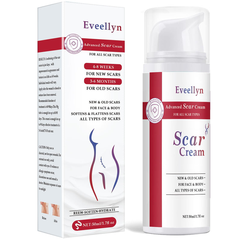 [Australia] - Eveellyn Scar Ointment, Scar Gel, Advanced Scar Cream for Surgical Scars, Stretch Marks, Keloid Scars, Cesarean Section, Burns, Acne, Treats Old and New Scars (1 Pack) 1 Pack 