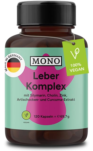 [Australia] - MONO Liver Complex – 120 vegan capsules with silymarin, choline and zinc 