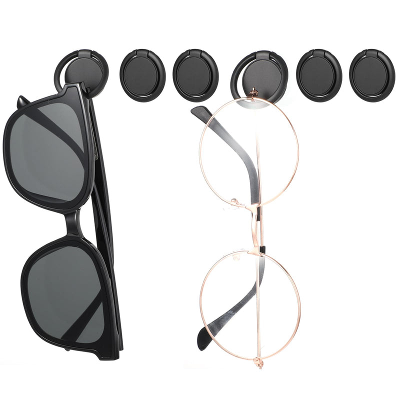 [Australia] - Mabor Pack of 6 Glasses Holder Wall Sunglasses Holder Organizer Wall Sunglasses Stand Organizer Glasses Storage Multiple Glasses Rack Holder Glasses Holder Wall Mounted for Hanging Glasses 