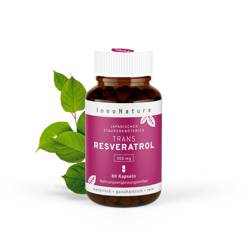 [Australia] - InnoNature® Trans-Resveratrol capsules I from Japanese knotweed I 60 capsules, 500mg, vegan without additives 