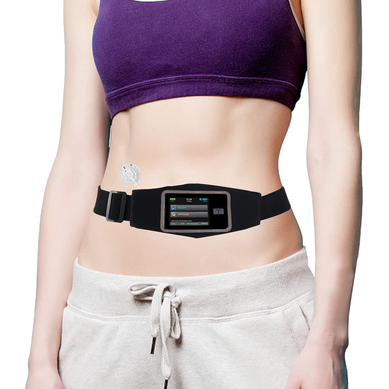 [Australia] - Diabetes belt for insulin pumps, waist band for insulin pump, insulin pump holder, medical hip bag is compatible with Tandem t:Slim/t:Slim X2, adjustable insulin pump accessories 