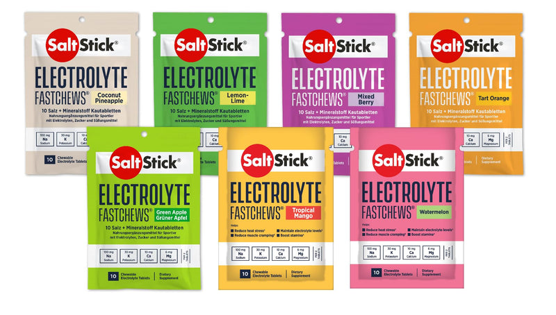 [Australia] - SaltStick FastChews 7 test pack with 7 different varieties (7x 10 chewable tablets) 