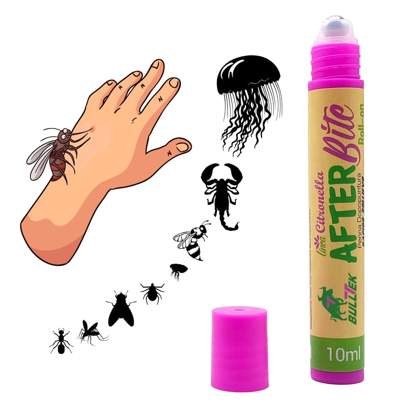 [Australia] - Roll-on pen with natural follow-up puncture, instant relief from itching and redness for mosquito bites, vesps, bees, ticks, fleas, jellyfish - aloe, mint and lemongrass (10 ml) 
