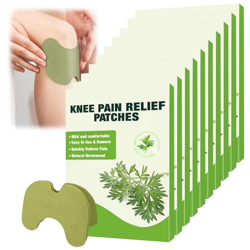 [Australia] - FENGQ Pain Relief Patch, 100 Pieces Pain Relief Patches, Knee Pain Relief Patch Wormwood Knee Patch, Heat Patch, Pain Relief for Knees, Neck, Back and Sore Muscles 