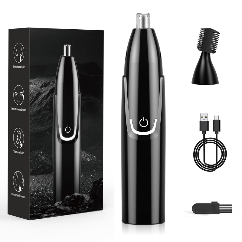 [Australia] - Nose Hair Trimmer Nose Hair Trimmer Ear Hair Trimmer, 2 in 1 Professional Nose Trimmer - Pain-Free Men and Women Nose Hair Remover, IPX7 Waterproof Double Blades, Easy to Carry XJQ-3011 