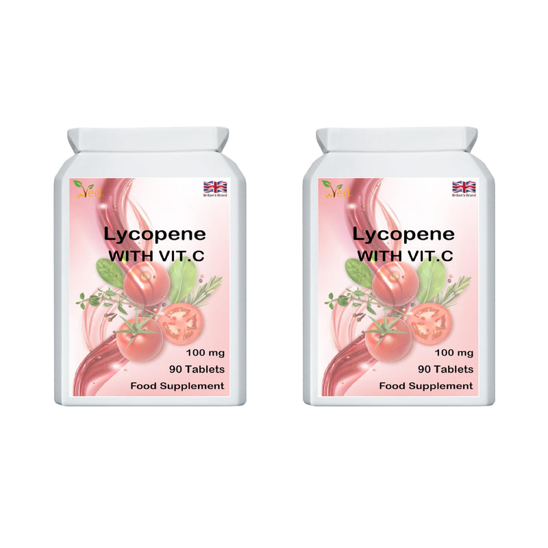 [Australia] - Ved Lycopene Supplement | Strengthening the immune system | Super antioxidant | 100 mg x 90 tablets | 2 pack 