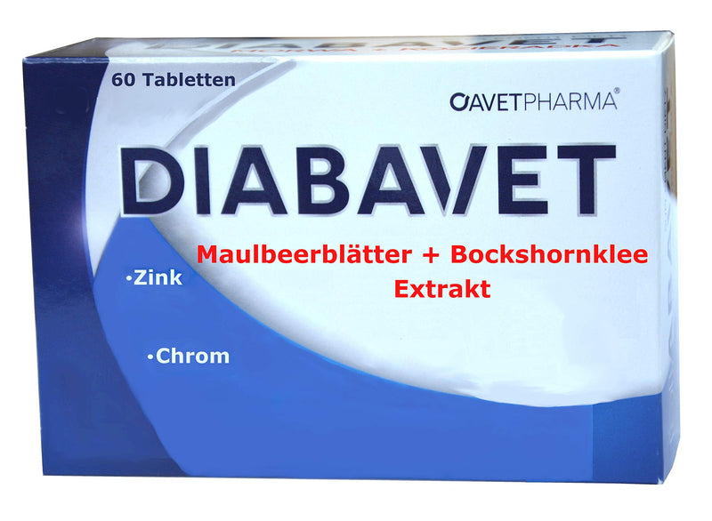 [Australia] - High-dose mulberry leaf extract, fenugreek, zinc, chromium, 60 tablets, 1/2 tablet 300mg extract, for sugar metabolism, lowering sugar, Diabavet 