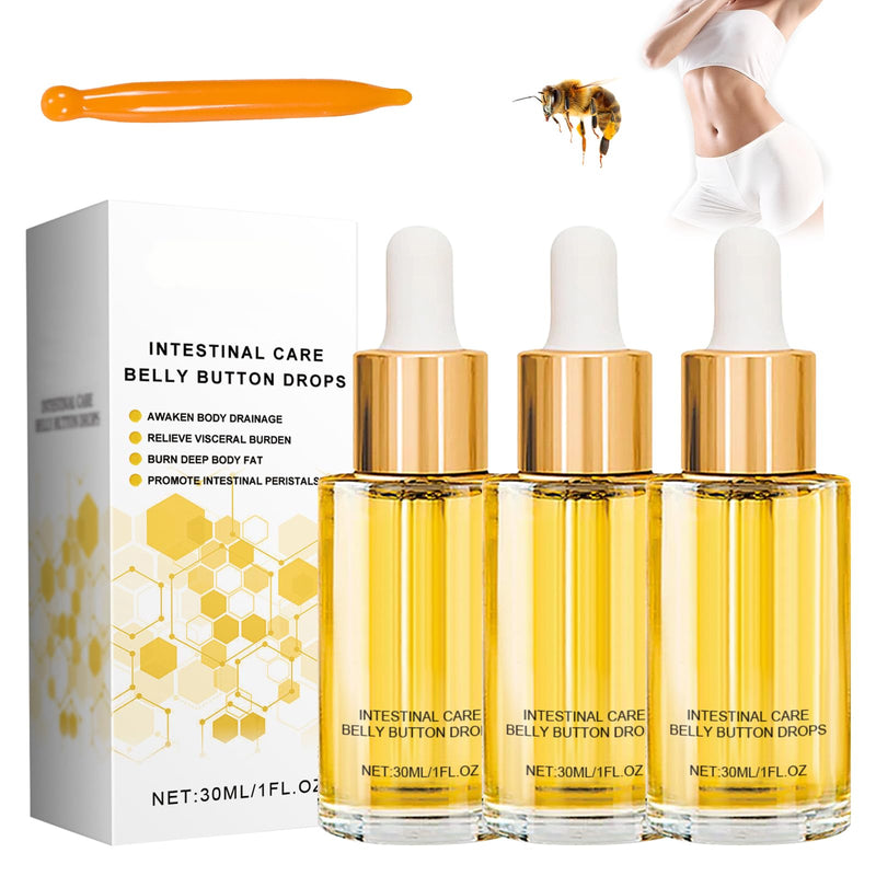 [Australia] - Pack of 3 bee venom drops, propolis drops, 30 ml bee venom belly button drops. Strengthens the digestive system. Bee venom belly button drops. Suitable for people of all ages and genders 
