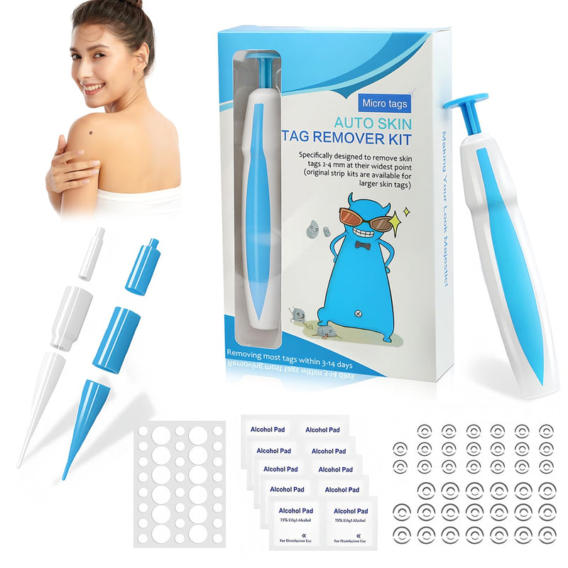 [Australia] - Wart remover, skin tag remover kit 2 in 1 for micro to large (2 mm-8 mm), safe and painless, pain-free stalk wart removal device, safe for most body parts 