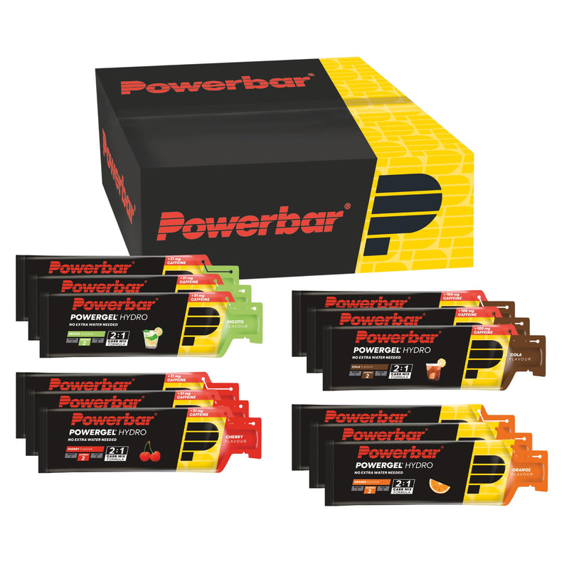 [Australia] - Powerbar PowerGel Hydro Multiflavourbox 12x67ml - High Carb Energy Gel + Sodium Multiflavour 