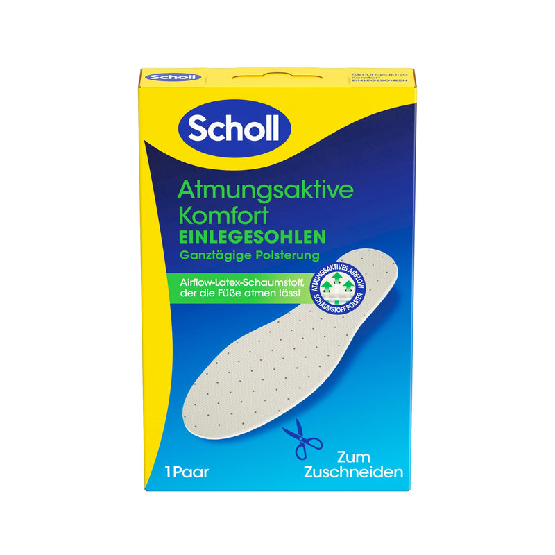 [Australia] - Scholl breathable insoles, extra thin, 1 pair 