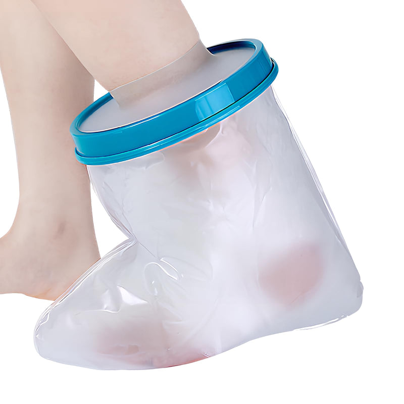 [Australia] - Homirty Waterproof Cast Protection Foot for Shower Plaster Cover Waterproof Protection Reusable Foot Cover Cast Protection Foot Adults for Casts, Bandages, Ankles, Fracture 